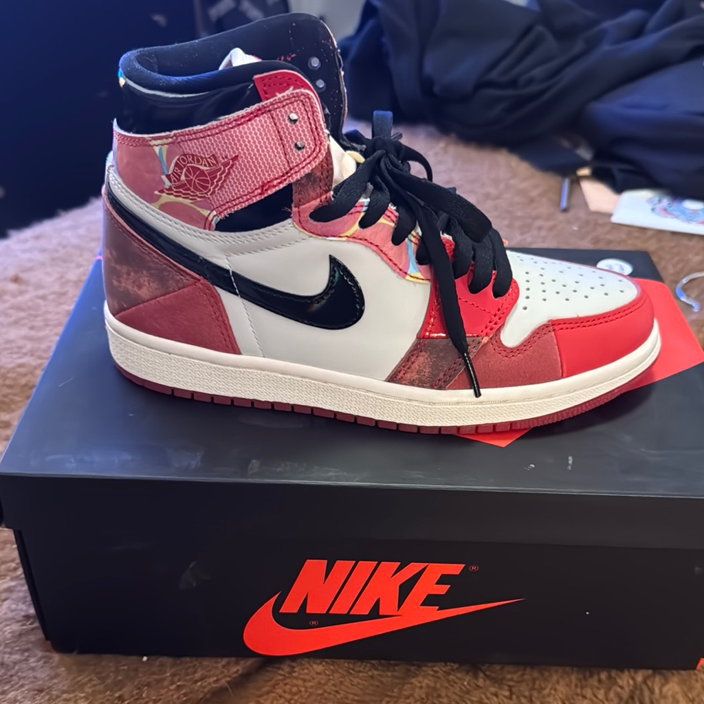 Nike Air Jordan High-Top Sneakers Across The Spider Verse New In Box